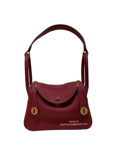 Hermes Lindy Togo Leather Hand Stitched Shoulder Bag 26CM 30CM 522011