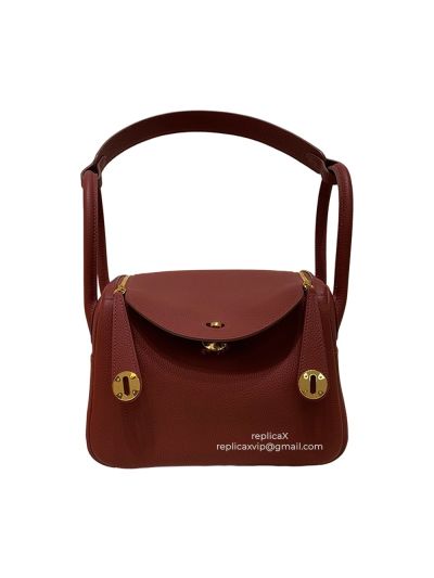 Hermes Lindy Togo Leather Hand Stitched Shoulder Bag 26CM 30CM 522013