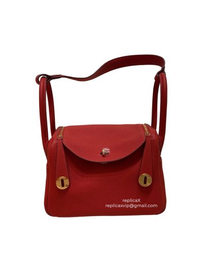 Hermes Lindy Togo Leather Hand Stitched Shoulder Bag 26CM 30CM 522014