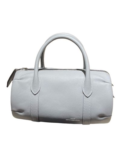  Hermes Micro Polochon Swift Leather Mini Tote Bag Light Blue 523471