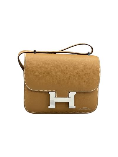 Hermes Mini Constance 19 Messenger Bag Brown Epsom 19x15x4CM 523315