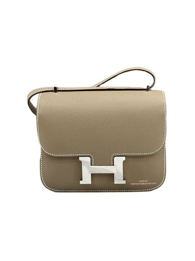 Hermes Mini Constance 19 Messenger Bag Gray Epsom 19x15x4CM 523311