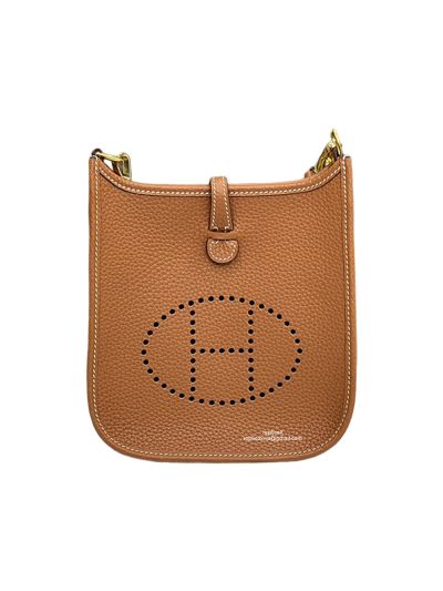 Hermes Mini Evelyne 16 Brown Calf Leather Crossbody Bag 16x18x5CM 523412