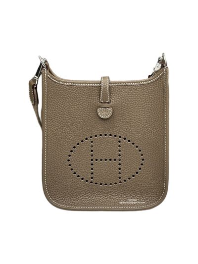 Hermes Mini Evelyne 16 Gray Calf Leather Crossbody Bag 16x18x5CM 523410