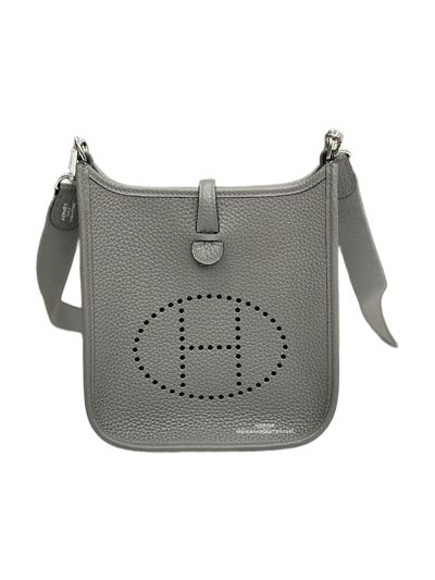Hermes Mini Evelyne 16 Gray Calfskin Leather Crossbody Bag 16x18x5CM 523417