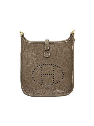 Hermes Mini Evelyne 16 Gray Leather Crossbody Bag 16x18x5CM 523416