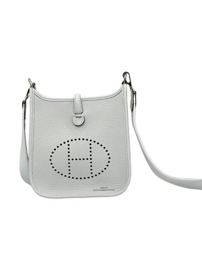 Hermes Mini Evelyne 16 Light Blue Leather Crossbody Bag 16x18x5CM 523415