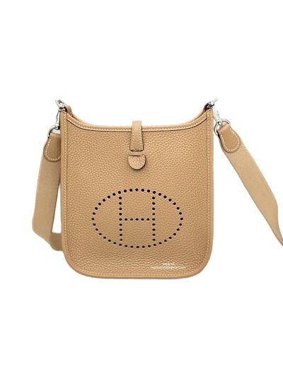 Hermes Mini Evelyne 16 Tan Leather Crossbody Bag 16x18x5CM 523436