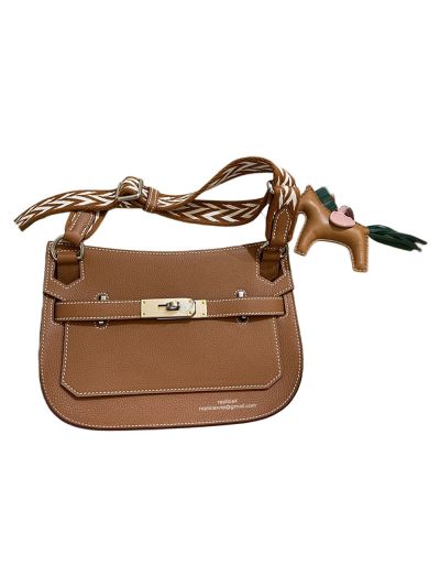 Hermes Mini Jypsiere Swift Messenger Bag Brown 523261