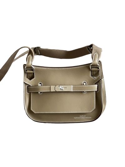 Hermes Mini Jypsiere Swift Messenger Bag Gray 523258