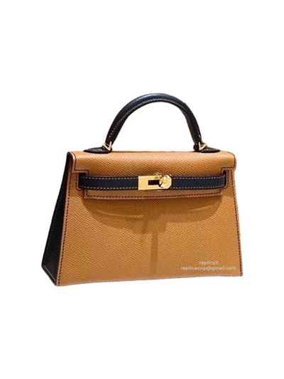 Hermes Mini Kelly 19 Epsom Leather Top Handle Bag 19CM 522195