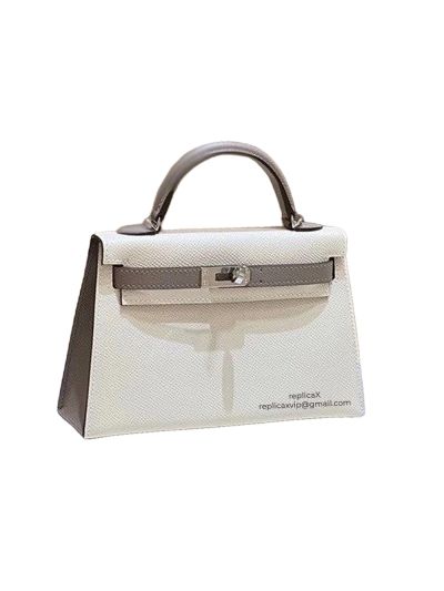 Hermes Mini Kelly 19 Epsom Leather Top Handle Bag 19CM 522199
