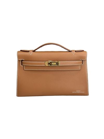 Hermes Mini Kelly 22 Brown Swift Calf Leather Bag 22x12x7CM 523279