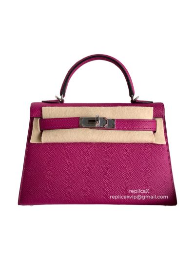 Hermes Mini Kelly Epsom Leather Tote Bag 19CM 521392