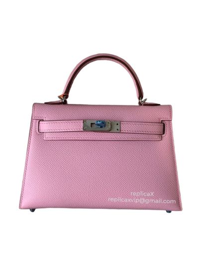 Hermes Mini Kelly Epsom Leather Tote Bag 19CM 521439