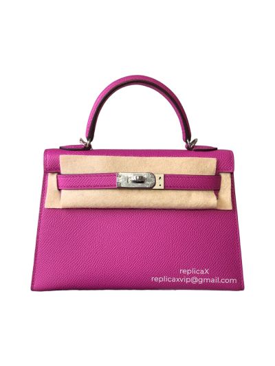 Hermes Mini Kelly Epsom Leather Tote Bag 19CM 521441