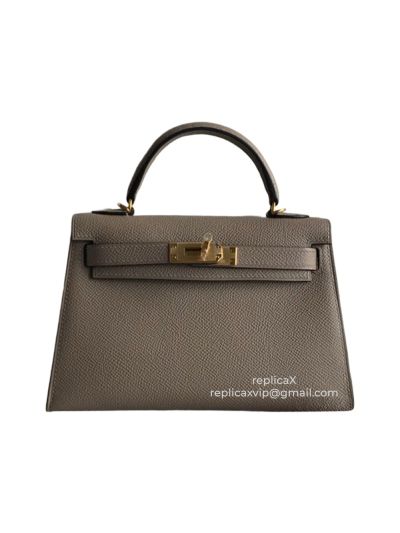 Hermes Mini Kelly Epsom Leather Tote Bag 19CM 521480