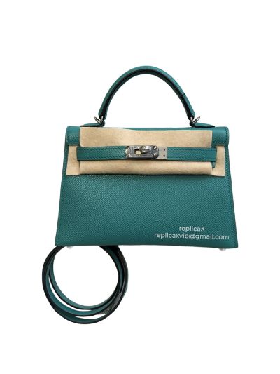 Hermes Mini Kelly Epsom Leather Tote Bag 19CM 521384