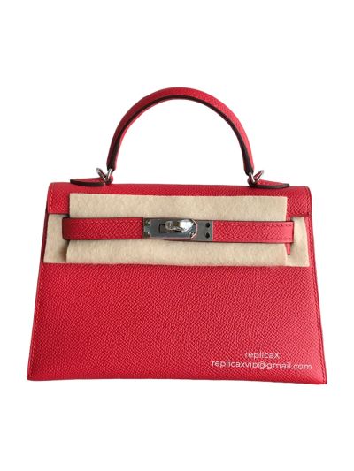Hermes Mini Kelly Epsom Leather Tote Bag 19CM 521389