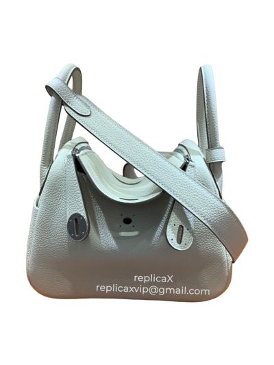 Hermes Mini Lindy Hand Stitched Togo Leather Shoulder Bag 20CM 521668