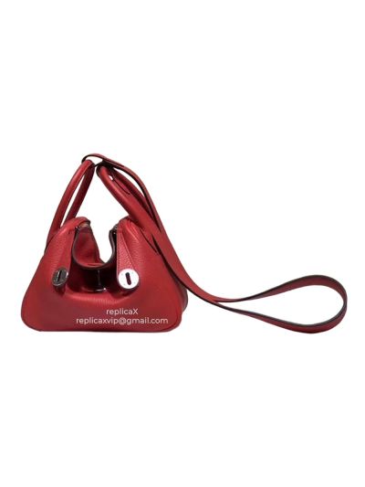 Hermes Mini Lindy Hand Stitched Togo Leather Shoulder Bag 20CM 521670