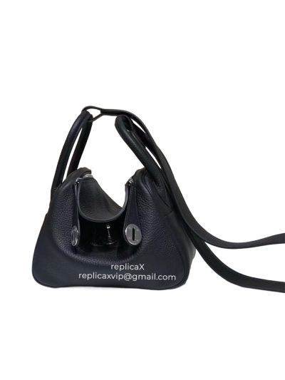 Hermes Mini Lindy Hand Stitched Togo Leather Shoulder Bag 20CM 521671