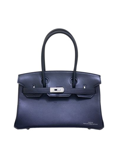 Hermes Mini Shoulder Birkin 29 Black Swift Leather Tote Bag 29CM 523380