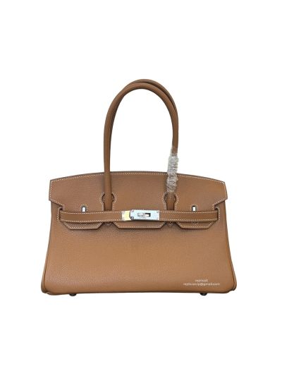 Hermes Mini Shoulder Birkin 29 Brown Evercolor Leather Tote Bag 29CM 523385