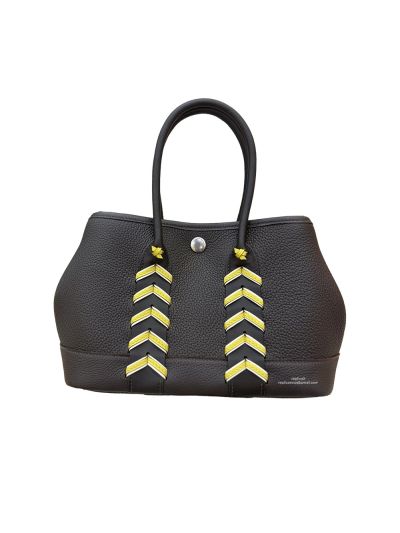 Hermes Neo Garden 23 Bredies Bag Black Togo and Swift Calfskin 23x16x10CM 524931