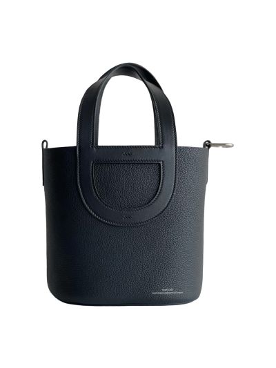 Hermes New 2023 Picotin 18 Bucket Bag Black Leather 18x12x22CM 524972