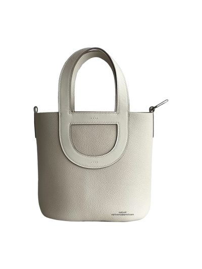 Hermes New 2023 Picotin 18 Bucket Bag Off White Leather 18x12x22CM 524974