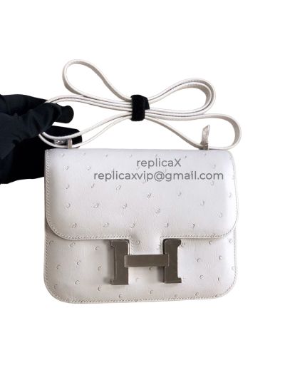 Hermes Ostrych Leather Constance Crossbody Bag 19CM 521764