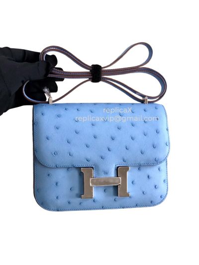 Hermes Ostrych Leather Constance Crossbody Bag 19CM 521766