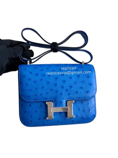 Hermes Ostrych Leather Constance Crossbody Bag 19CM 521767