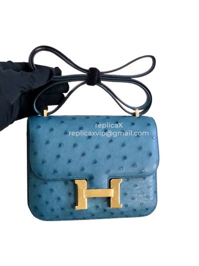Hermes Ostrych Leather Constance Crossbody Bag 19CM 521768