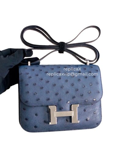 Hermes Ostrych Leather Constance Crossbody Bag 19CM 521769