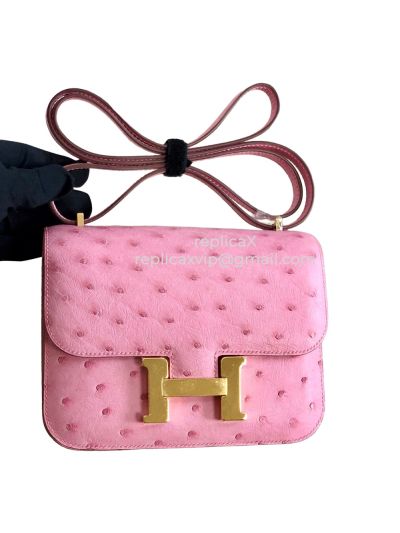 Hermes Ostrych Leather Constance Crossbody Bag 19CM 521772