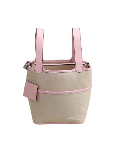 Hermes Picotin Bag Hermes Beige Canvas Picotin Bucket Bags 22CM 522772