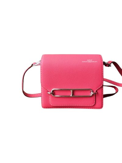 Hermes Roulis Bag Hermes VIP Roulis Shoulder Bag Pink Evercolor Leather 19CM 23CM 522785