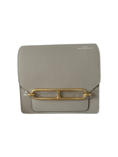 Hermes Roulis Mini 18 Evercolor Handbag Gray 18CM 523918