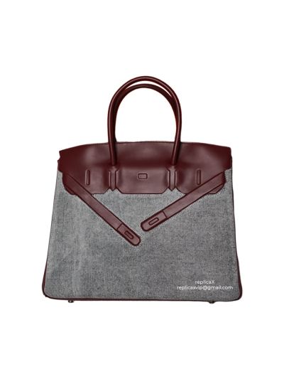 Hermes Shadow Birkin 35 Black Evercalf Leather Limited Edition Bag 522194