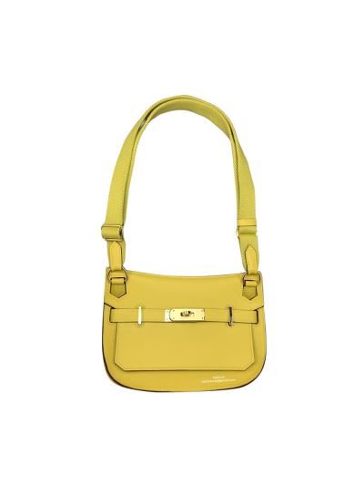 Hermes Swift Leather Mini Jypsiere Shoulder Bag Yellow 523418