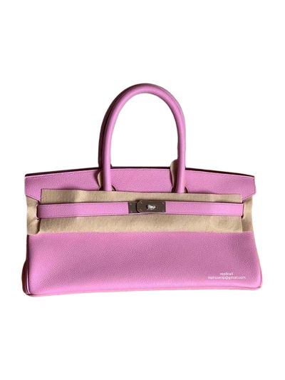 Hermes Top Handle Bag Hermes VIP Shoulder Birkin 42 JPG Bag Pink Togo Leather 522882