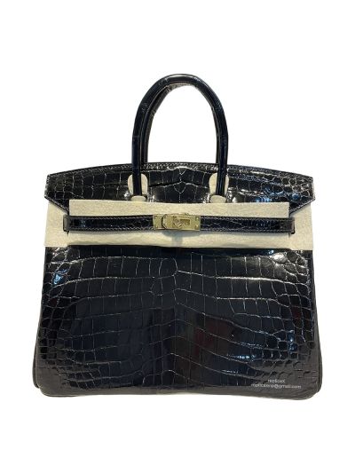 Hermes Tote Bag Hermes VIP Birkin 30 Tote Bag Black Original Crocodile Leather 522954