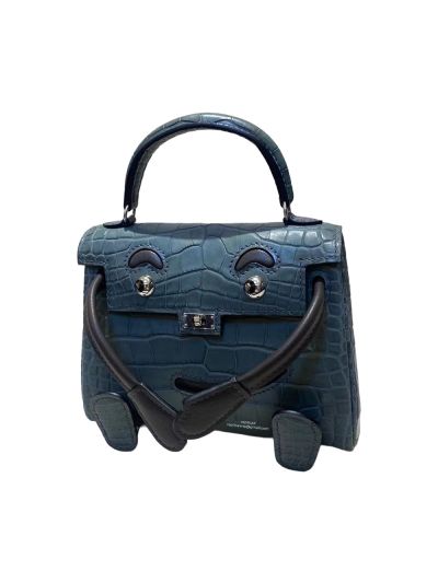 Hermes Tote Bag Hermes VIP Quelle Kelly Idole Doll Bag Limited Edition Dark Green Matt Crocodile Leather 524186