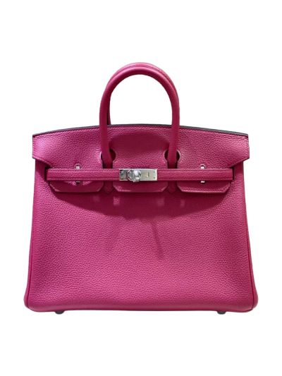 Hermes VIP Birkin 25 Tote Bag Rose Togo Leather 525132