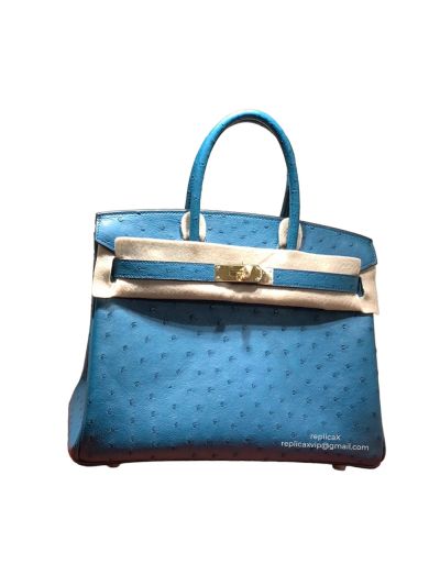 Hermes Vip Birkin 30 Ostrich Leather Hand Stitched Tote Bag Grey 522227