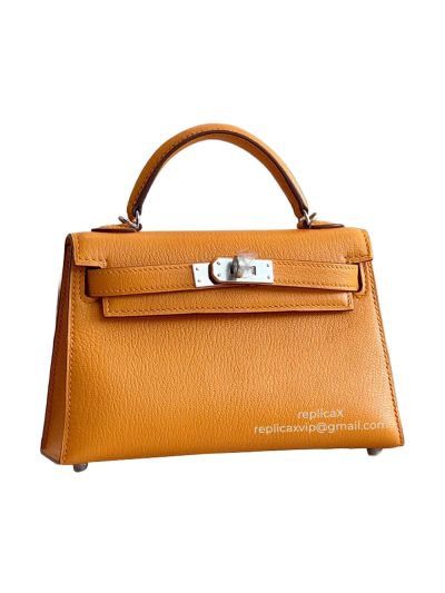 Hermes Vip Mini Kelly Epsom Leather Top Handle Bag 19CM 521400