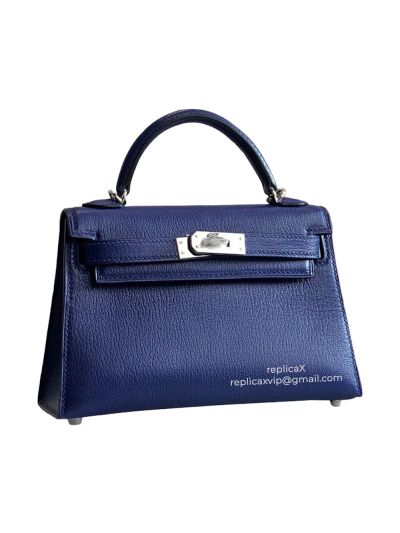 Hermes Vip Mini Kelly Epsom Leather Top Handle Bag 19CM 521405