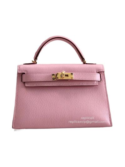 Hermes Vip Mini Kelly Epsom Leather Top Handle Bag 19CM 521412